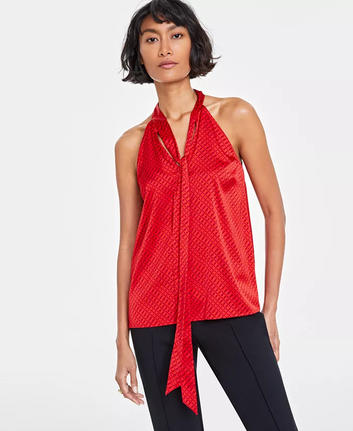 Женский топ без рукавов с запахом на шее On 34th, красный
Женский топ без рукавов с запахом на шее On 34th, красный