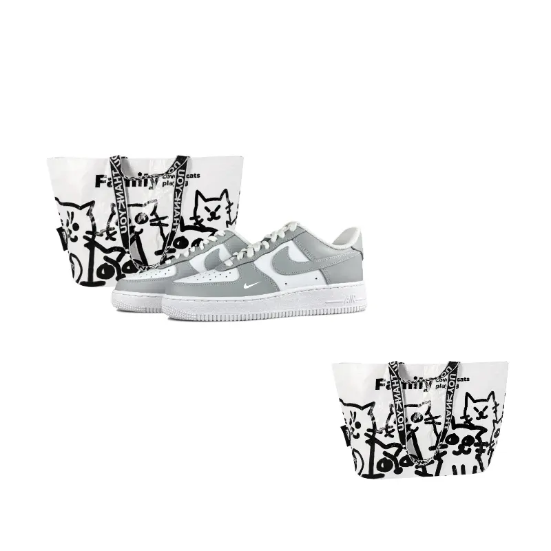 Nike Air Force 1 White Ink Elegance Антискользящие износостойкие низкие скейтбордские кроссовки унисекс серый белый, цвет Gray White
Nike Air Force 1 White Ink Elegance Антискользящие износостойкие низкие скейтбордские кроссовки унисекс серый белый, цвет Gray White