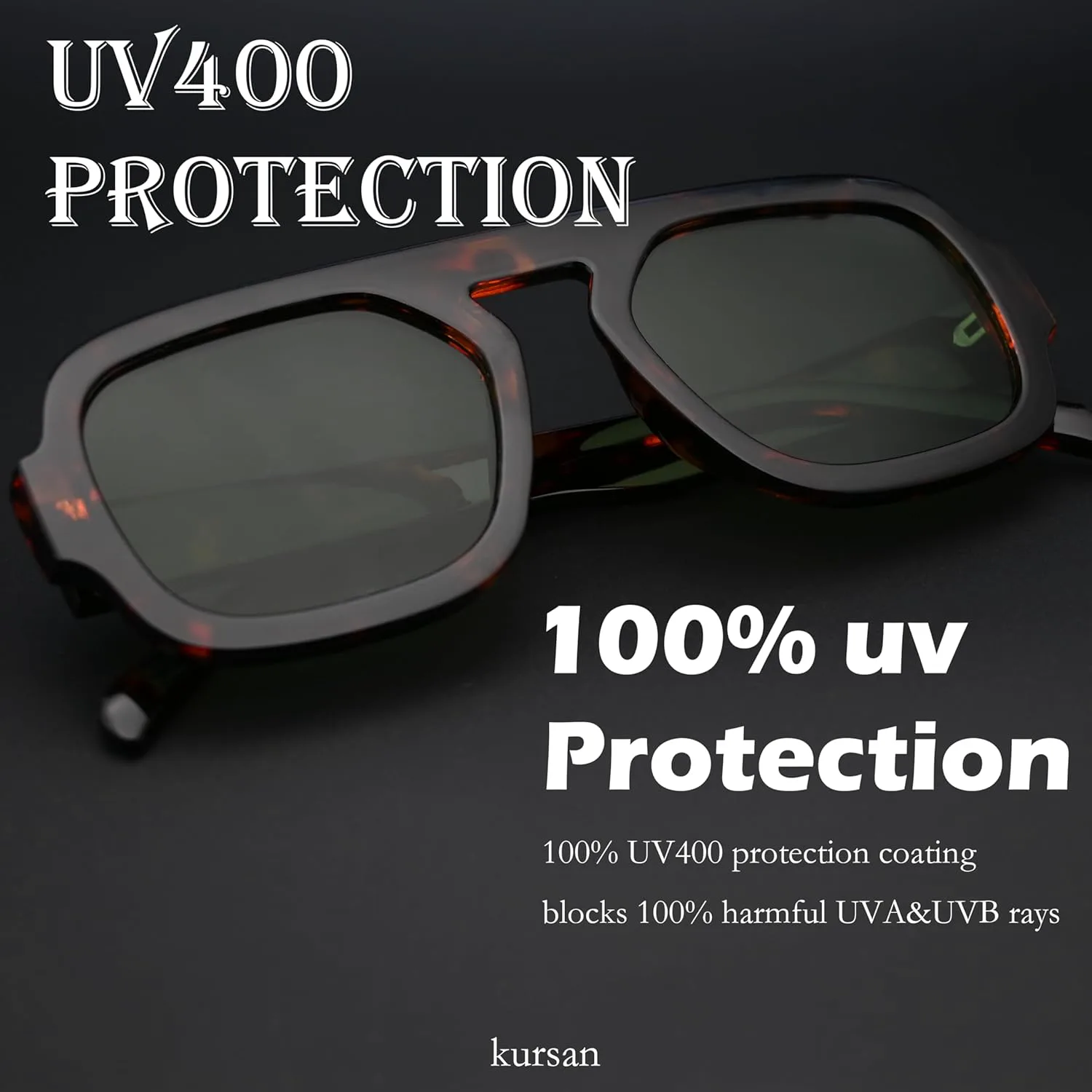 Квадратные солнцезащитные очки-авиаторы Kursan для женщин и мужчин в стиле ретро 70-х годов, защита от ультрафиолета UV400, Bright Black/Grey + Tortoise/Brown
Квадратные солнцезащитные очки-авиаторы Kursan для женщин и мужчин в стиле ретро 70-х годов, защита от ультрафиолета UV400, Bright Black/Grey + Tortoise/Brown