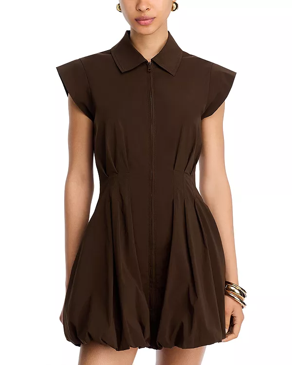 Мини-Платье Dyanne из поплина в складку Steve Madden, коричневый
Мини-Платье Dyanne из поплина в складку Steve Madden, коричневый