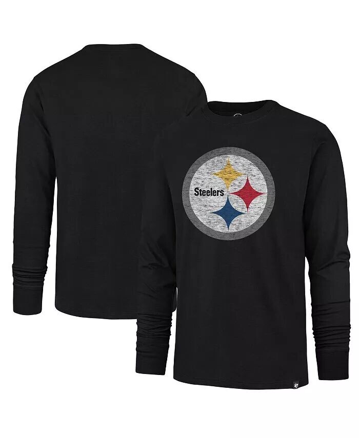 Мужская черная потертая футболка Pittsburgh Steelers Premier Franklin с длинным рукавом '47 Brand
Мужская черная потертая футболка Pittsburgh Steelers Premier Franklin с длинным рукавом '47 Brand