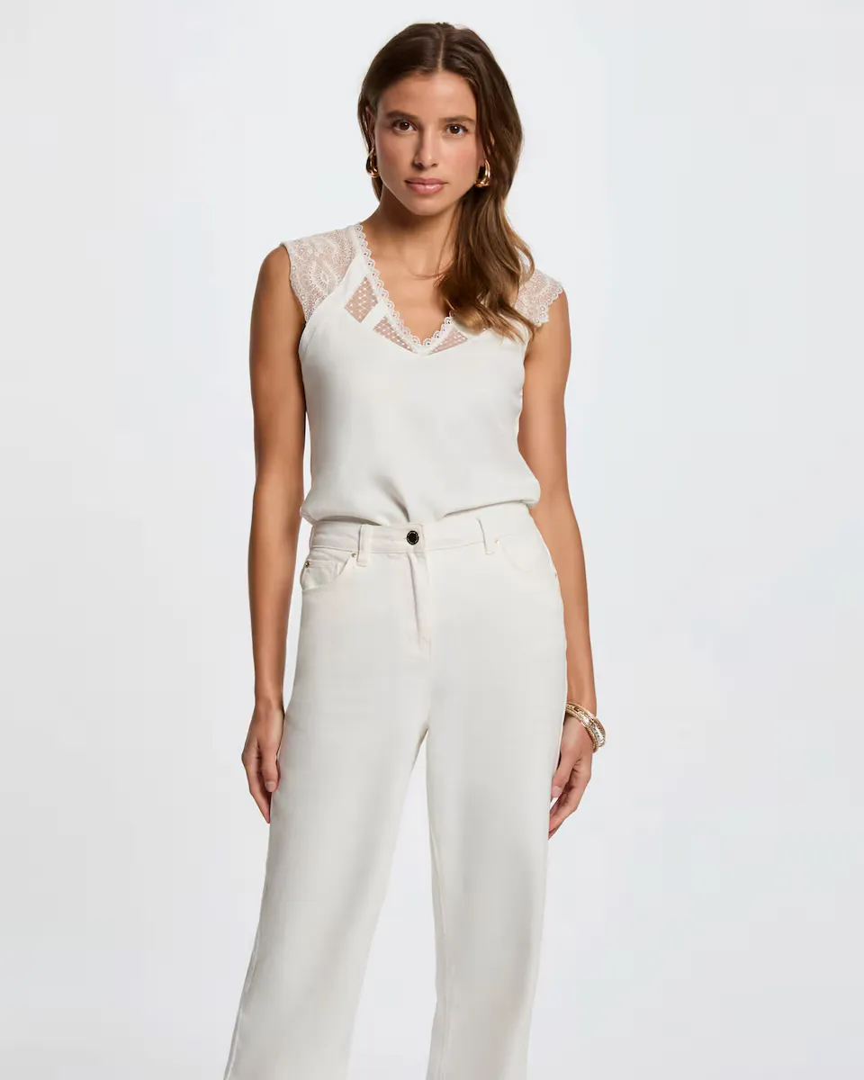 Женская футболка с коротким рукавом Morgan, белый
Женская футболка с коротким рукавом Morgan, белый