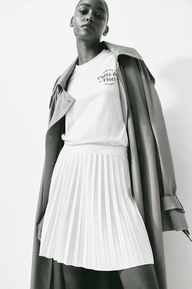 Плиссированная юбка из джерси H&M, бежевый
Плиссированная юбка из джерси H&M, бежевый