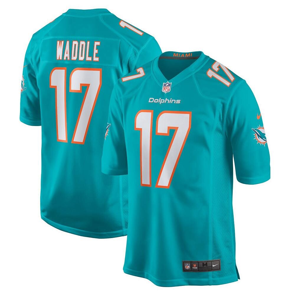 Молодежная майка Nike Jaylen Waddle Aqua Miami Dolphins Game, цвет Dol Turq A
Молодежная майка Nike Jaylen Waddle Aqua Miami Dolphins Game, цвет Dol Turq A