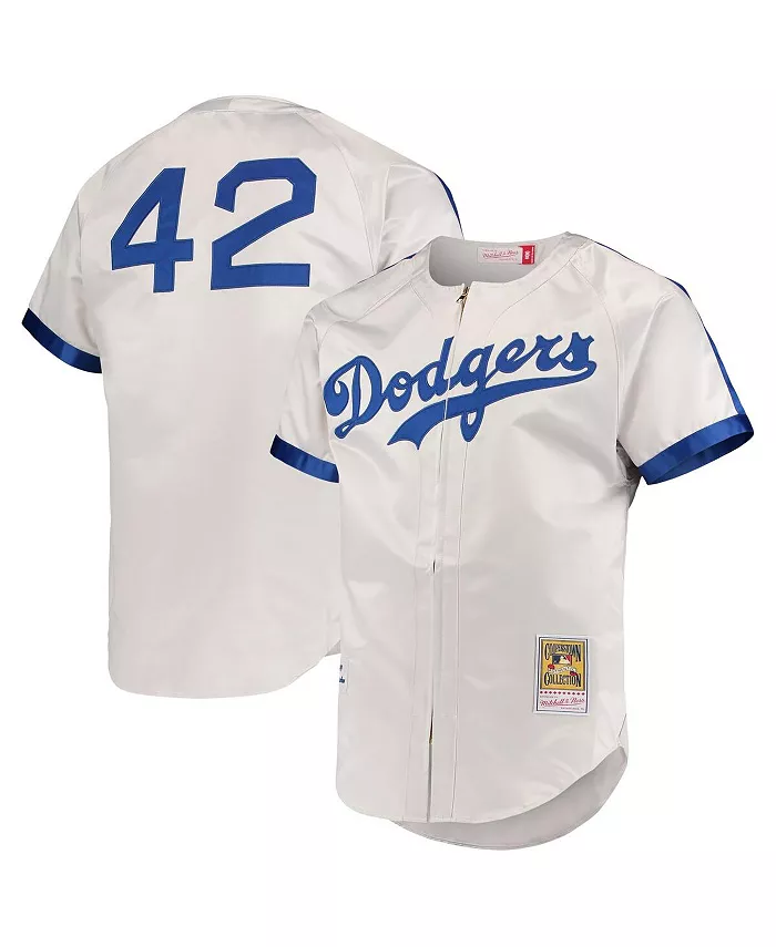 Мужская аутентичная футболка Jackie Robinson серого цвета из коллекции Cooperstown Brooklyn Dodgers Mitchell & Ness
Мужская аутентичная футболка Jackie Robinson серого цвета из коллекции Cooperstown Brooklyn Dodgers Mitchell & Ness