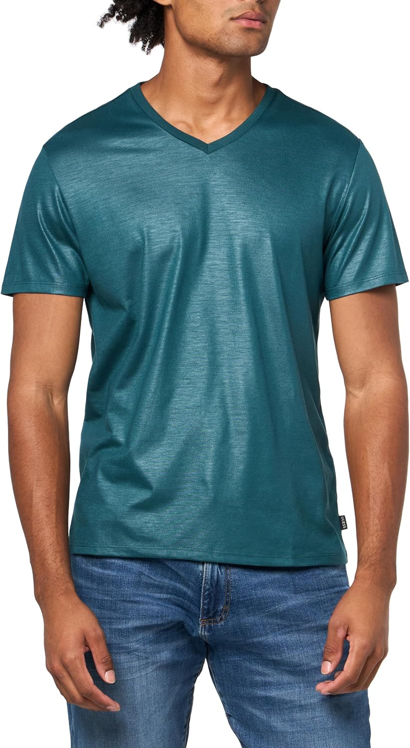 Мужская футболка GUESS Mason Yoke с V-образным вырезом, True Teal
Мужская футболка GUESS Mason Yoke с V-образным вырезом, True Teal