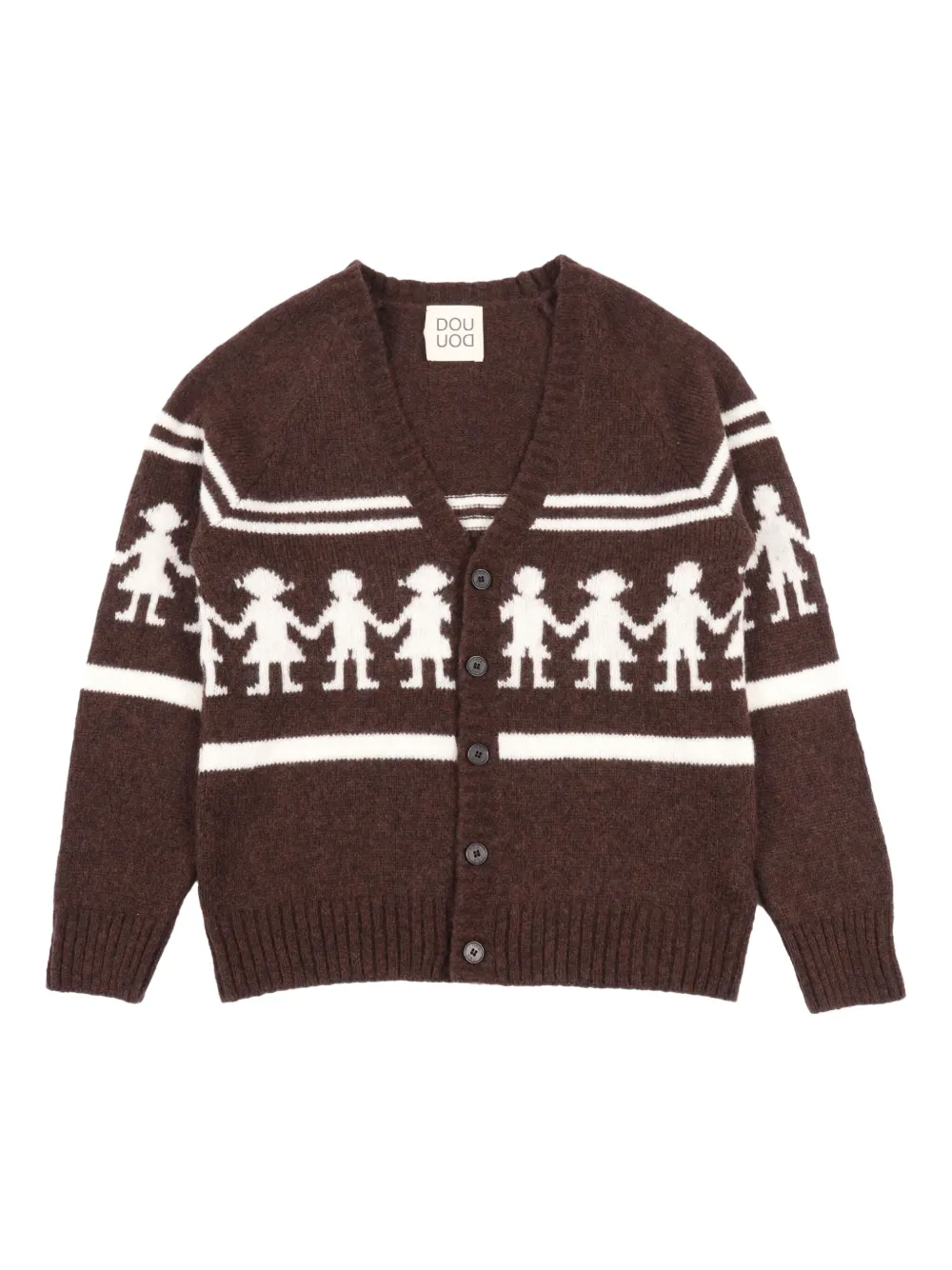 Кардиган с графическим узором Douuod Kids, коричневый
Кардиган с графическим узором Douuod Kids, коричневый