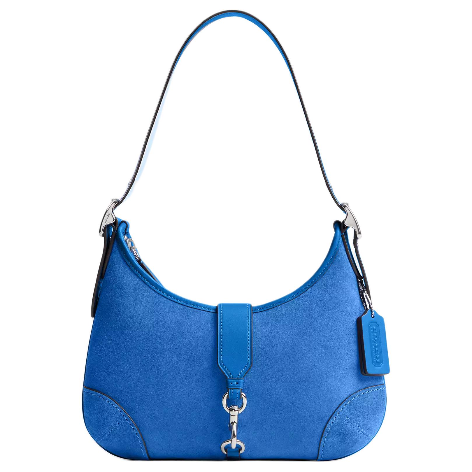 COACH Сумка хобо из замши среднего размера для женщин голубая
COACH Сумка хобо из замши среднего размера для женщин голубая