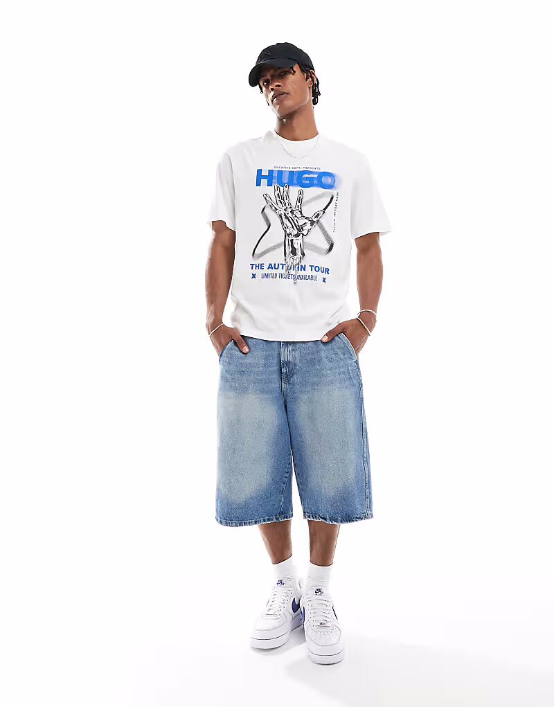 Футболка Nopix с графическим принтом белого цвета Hugo Blue
Футболка Nopix с графическим принтом белого цвета Hugo Blue