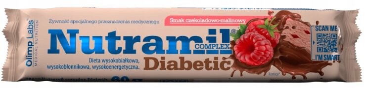 OLIMP Nutramil Диабетический шоколадно-малиновый батончик 1 шт
OLIMP Nutramil Диабетический шоколадно-малиновый батончик 1 шт