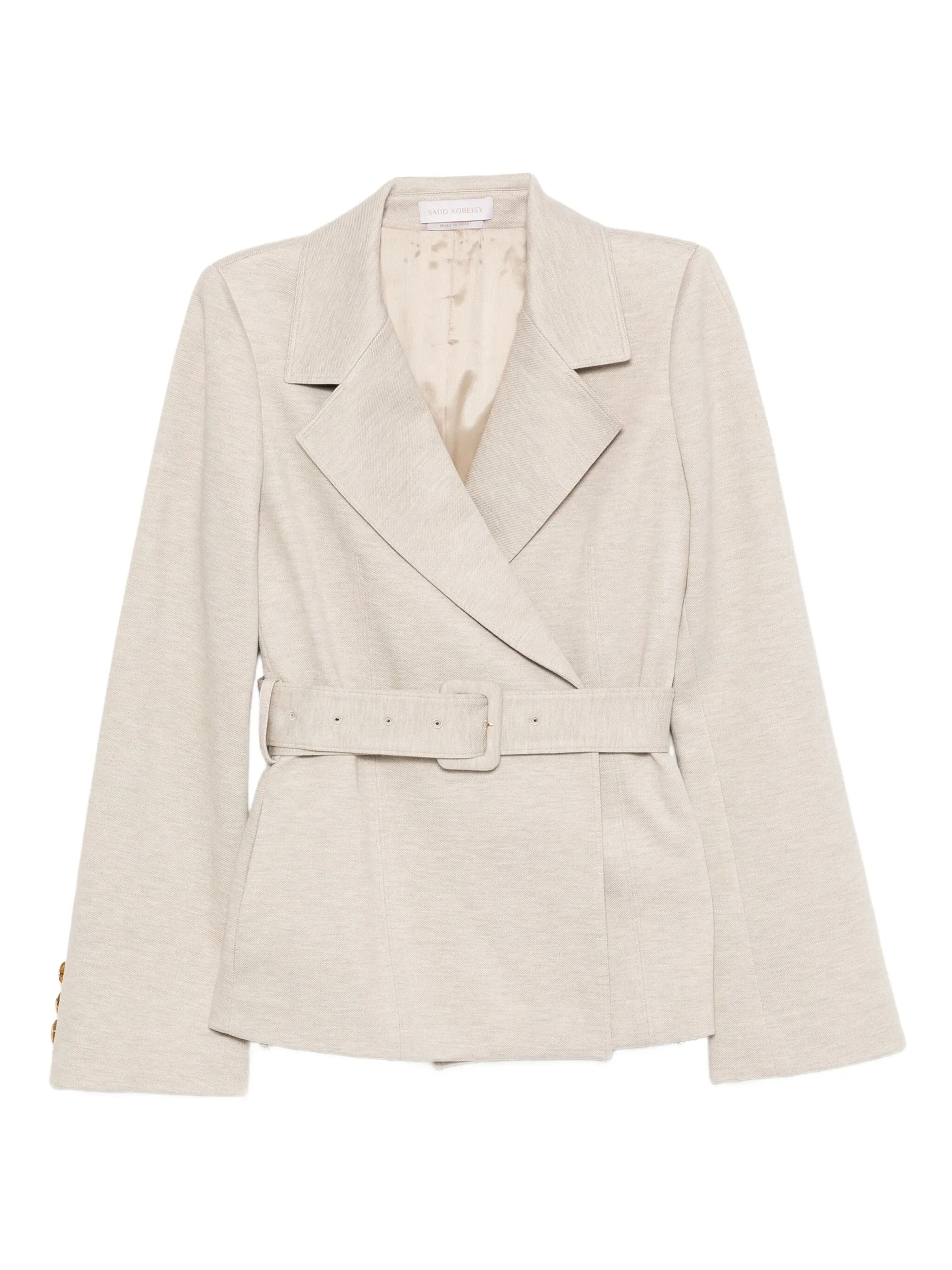 Жакет строгого кроя Saiid Kobeisy, бежевый
Жакет строгого кроя Saiid Kobeisy, бежевый