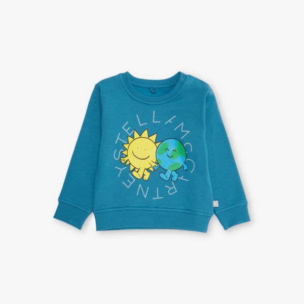 Свитшот Stella Mccartney из хлопкового джерси классического кроя 9-36 месяцев, синий
Свитшот Stella Mccartney из хлопкового джерси классического кроя 9-36 месяцев, синий