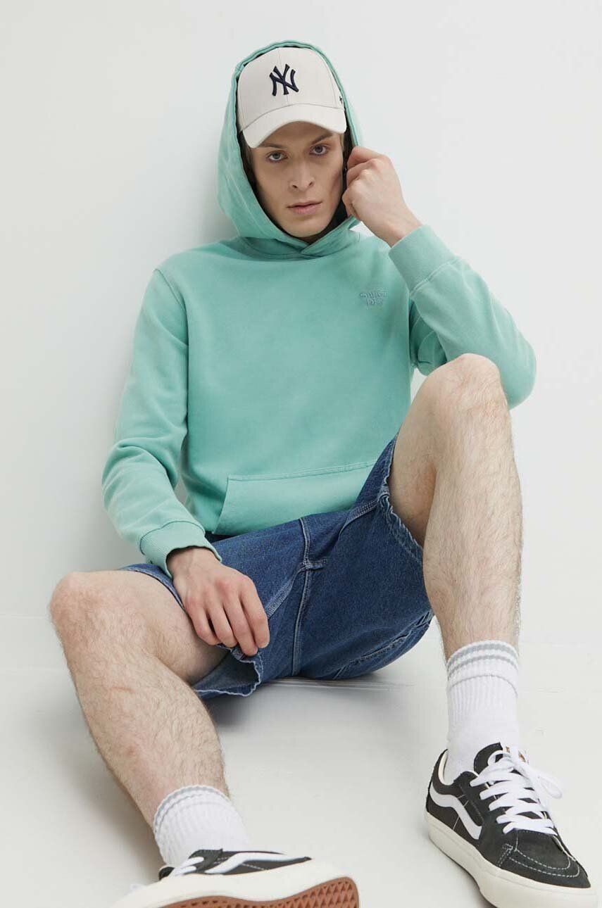 Хлопковая толстовка Superdry, бирюзовый
Хлопковая толстовка Superdry, бирюзовый