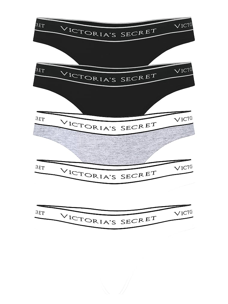 Упаковка из 5 хлопковых трусиков-стрингов с логотипом Victoria'S Secret, 5 pack multi
Упаковка из 5 хлопковых трусиков-стрингов с логотипом Victoria'S Secret, 5 pack multi