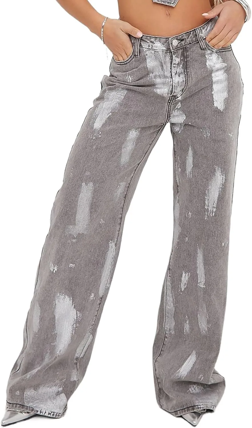 Ptorlio Casual женские джинсы с высокой талией и широкими штанинами
Ptorlio Casual женские джинсы с высокой талией и широкими штанинами