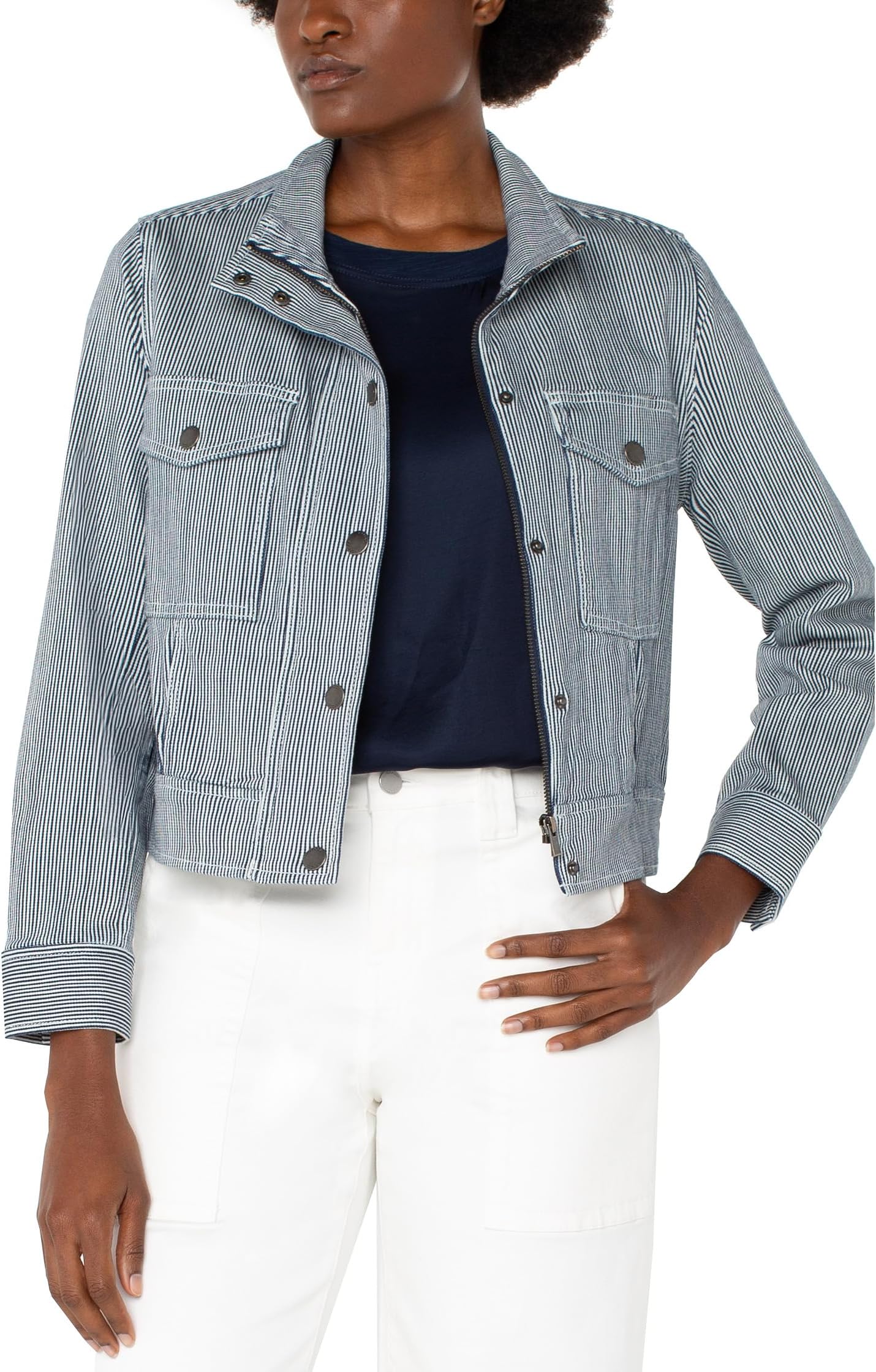 Куртка Liverpool Los Angeles Utility Crop Jacket, Navy/White Stripe
Куртка Liverpool Los Angeles Utility Crop Jacket, Navy/White Stripe