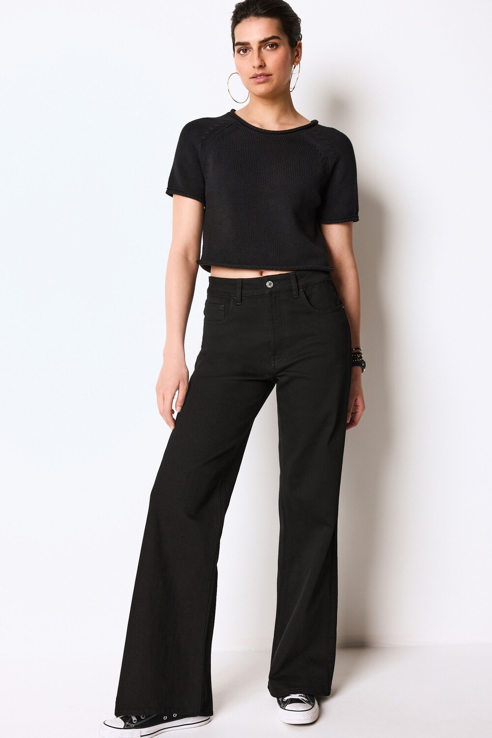 Широкие джинсы Next, черный
Широкие джинсы Next, черный