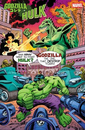 Godzilla vs Hulk #1 Scott Koblish Classic Var (Marvel Comics Entertainment)
Godzilla vs Hulk #1 Scott Koblish Classic Var (Marvel Comics Entertainment)