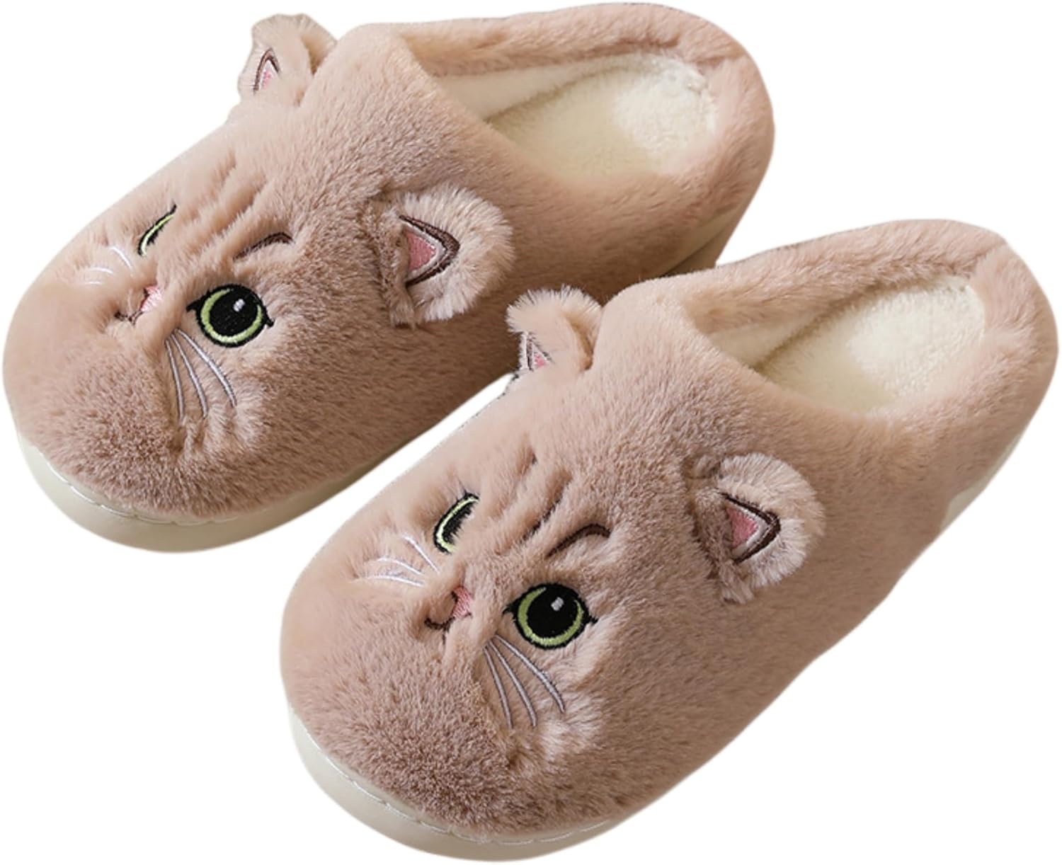 Мягкие и удобные тапочки в виде животных, домашние тапочки для женщин, плюшевые тапочки для спальни в виде кошек Baiyuruodie, коричневый
Мягкие и удобные тапочки в виде животных, домашние тапочки для женщин, плюшевые тапочки для спальни в виде кошек Baiyuruodie, коричневый