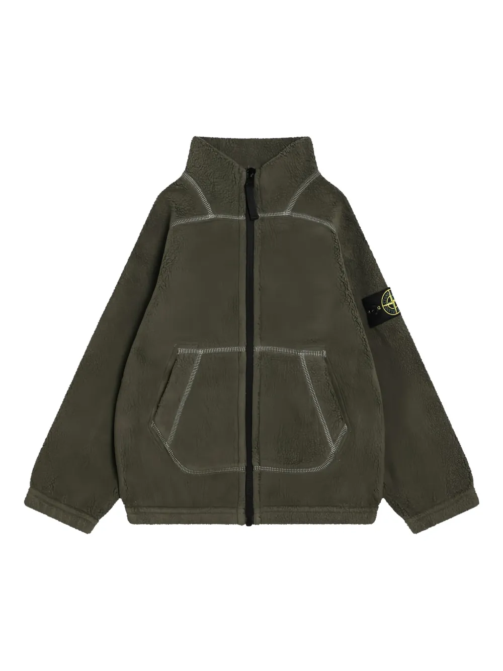 Кардиган на молнии Stone Island Junior, зеленый
Кардиган на молнии Stone Island Junior, зеленый