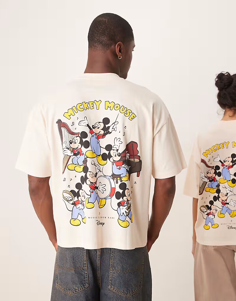 Футболка свободного кроя унисекс ASOS DESIGN Disney oversize с принтом Микки Мауса белого цвета
Футболка свободного кроя унисекс ASOS DESIGN Disney oversize с принтом Микки Мауса белого цвета