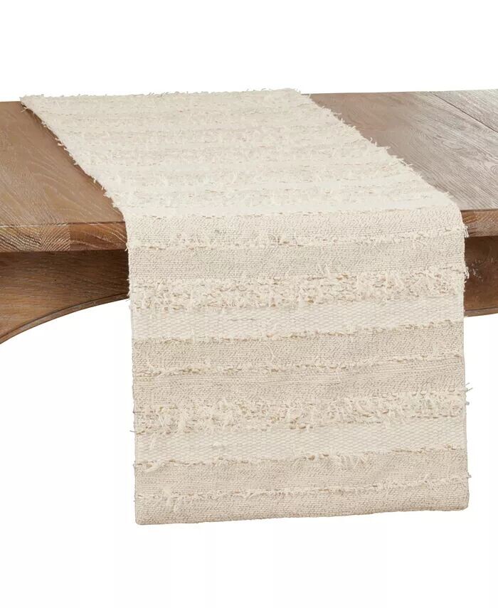 Настольная дорожка с полосками и бахромой, 16 x 120 дюймов Saro Lifestyle, слоновая кость
Настольная дорожка с полосками и бахромой, 16 x 120 дюймов Saro Lifestyle, слоновая кость