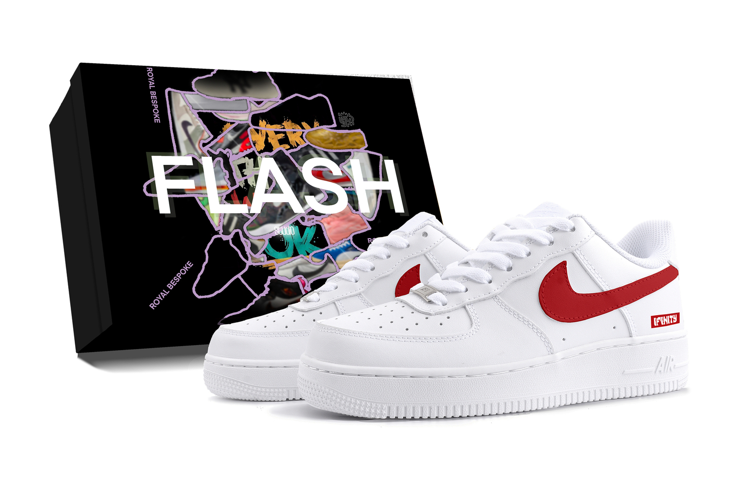 Nike Кроссовки Air Force 1 Infinity с коробкой, низкие, скейтбордные, унисекс, красно-белые, цвет Red White 
Nike Кроссовки Air Force 1 Infinity с коробкой, низкие, скейтбордные, унисекс, красно-белые, цвет Red White