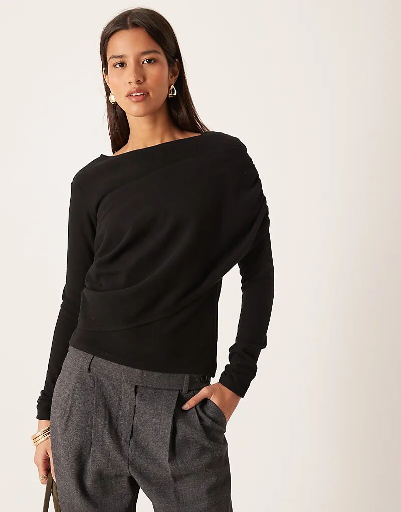 Супермягкий лонгслив с длинными рукавами и запахом ASOS DESIGN черного цвета
Супермягкий лонгслив с длинными рукавами и запахом ASOS DESIGN черного цвета