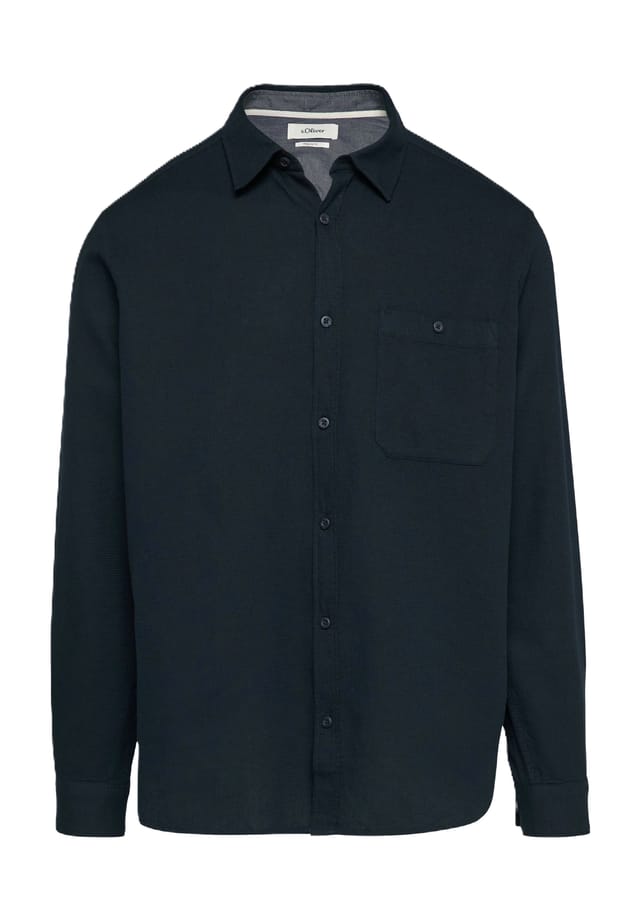 Повседневная рубашка из хлопка стандартного кроя S.Oliver, синий
Повседневная рубашка из хлопка стандартного кроя S.Oliver, синий