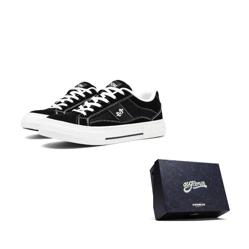 OUGLEMEN Мужские скейтерские кеды с защитой от истирания, легкие, дышащие, низкие, черные, цвет Black
OUGLEMEN Мужские скейтерские кеды с защитой от истирания, легкие, дышащие, низкие, черные, цвет Black