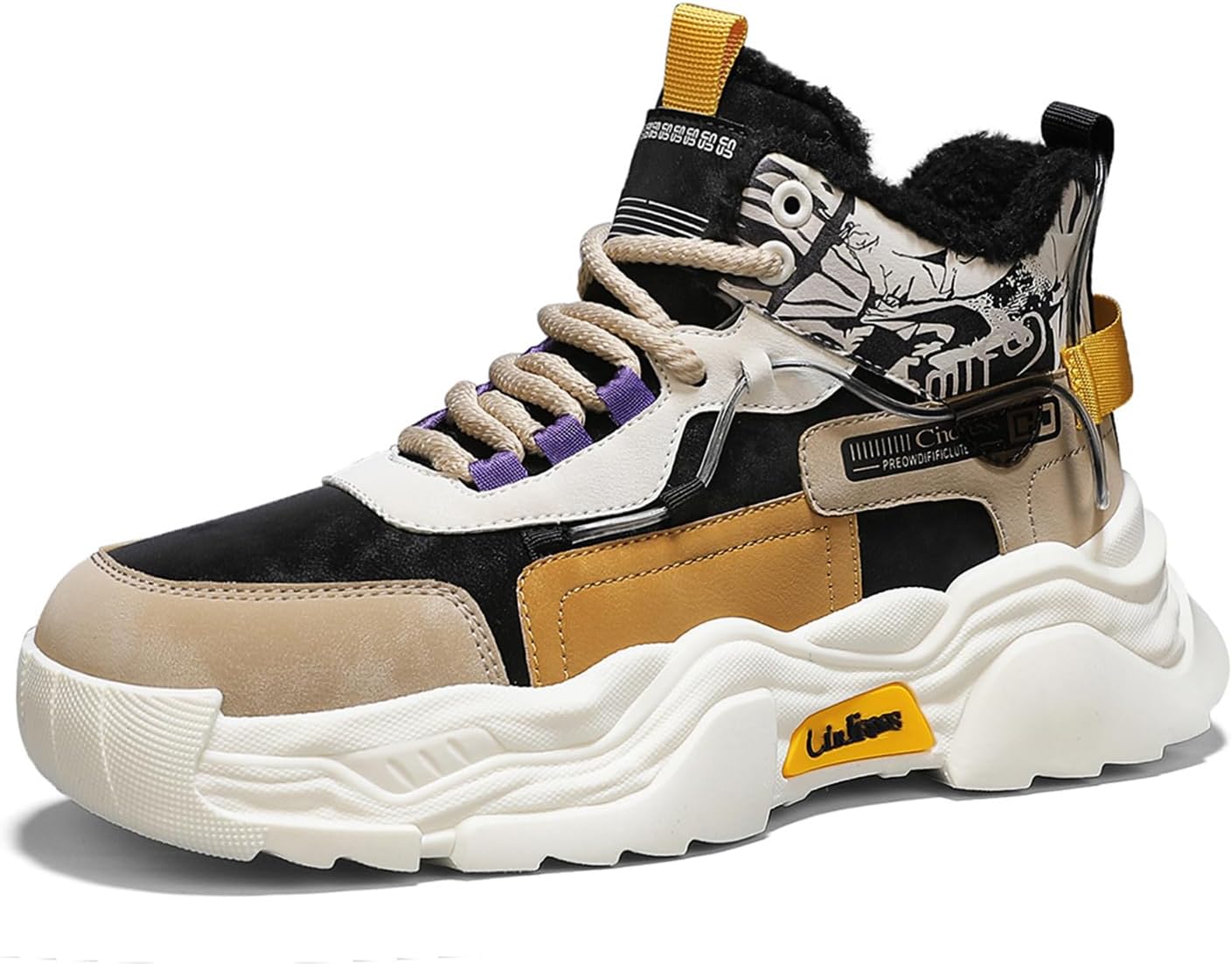 Мужские высокие кеды повседневные спортивные ботинки массивные высокие модные кроссовки для мужчин Spwagym, желтый
Мужские высокие кеды повседневные спортивные ботинки массивные высокие модные кроссовки для мужчин Spwagym, желтый