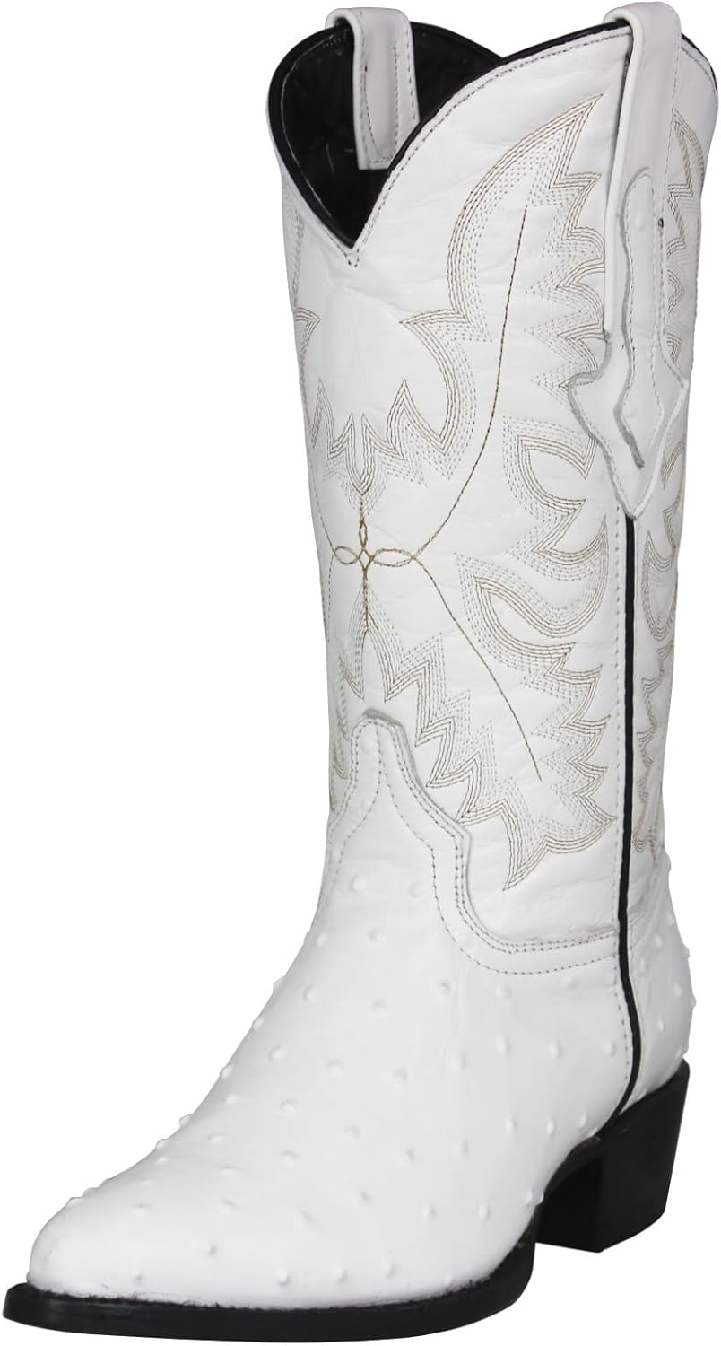 Мужские белые ковбойские сапоги Texas Legacy с кожей страуса и рисунком пера, модель J Toe
Мужские белые ковбойские сапоги Texas Legacy с кожей страуса и рисунком пера, модель J Toe