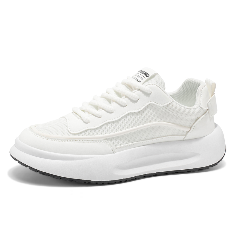 LINGPAO Амортизирующие износостойкие легкие нескользящие повседневные мужские низкие кеды белые, цвет White
LINGPAO Амортизирующие износостойкие легкие нескользящие повседневные мужские низкие кеды белые, цвет White