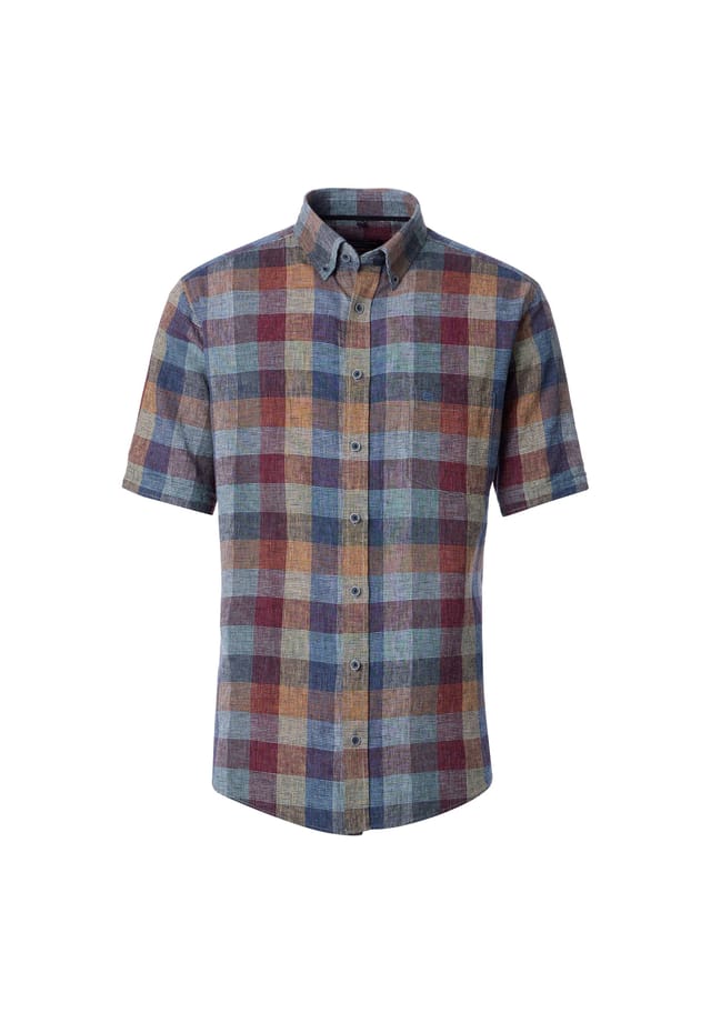 Льняная рубашка в клетку свободного покроя Casamoda, синий
Льняная рубашка в клетку свободного покроя Casamoda, синий