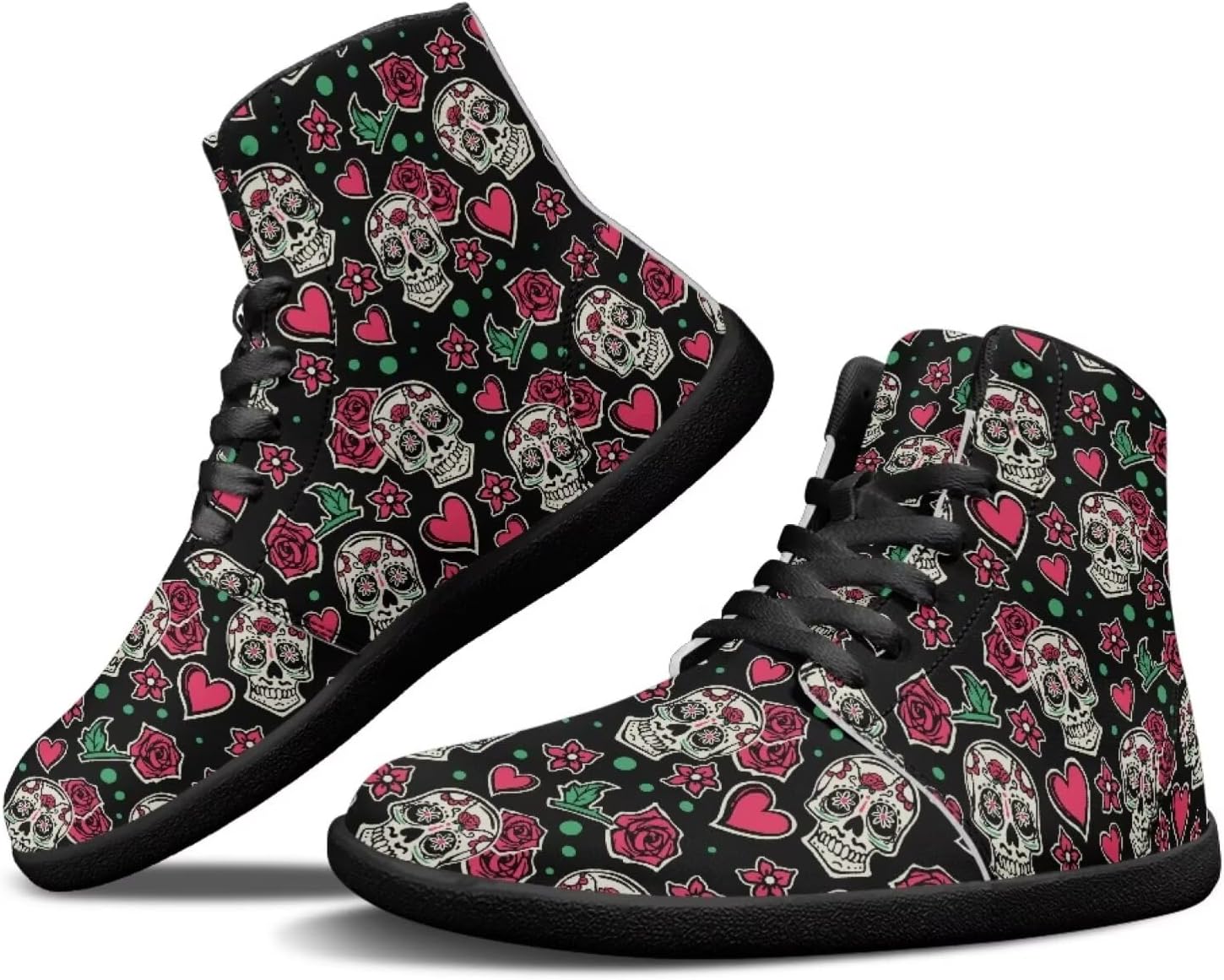 Высокие кроссовки Binienty для мужчин и женщин, шнуровка, босоножки, модные кроссовки с широкой носочной частью, водные туфли, спортивная обувь для улицы, Skull Rose Love Heart
Высокие кроссовки Binienty для мужчин и женщин, шнуровка, босоножки, модные кроссовки с широкой носочной частью, водные туфли, спортивная обувь для улицы, Skull Rose Love Heart