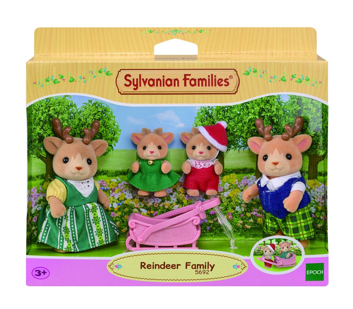 Sylvanian Families, Фигурки семейства оленей, 4 шт., 5692
Sylvanian Families, Фигурки семейства оленей, 4 шт., 5692