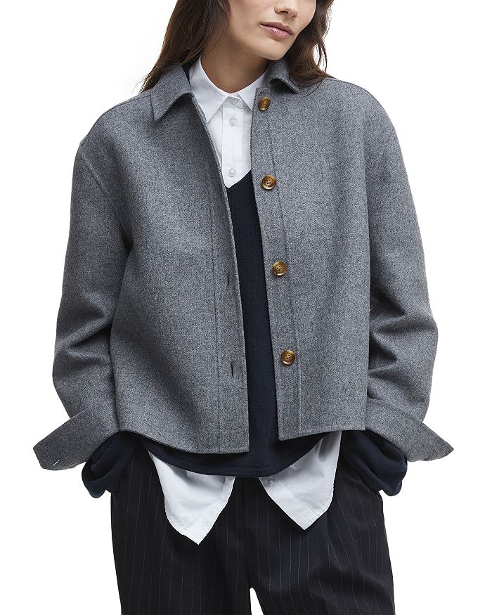 Верхняя рубашка из смеси шерсти Эмери Barbour, серый
Верхняя рубашка из смеси шерсти Эмери Barbour, серый