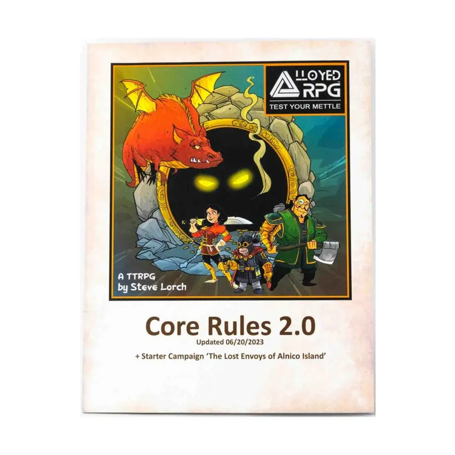 Core Rules 2.0 w/The Lost Envoys of Alnico Island, Role Playing Games (Alloyed RPG), мягкая обложка
Core Rules 2.0 w/The Lost Envoys of Alnico Island, Role Playing Games (Alloyed RPG), мягкая обложка