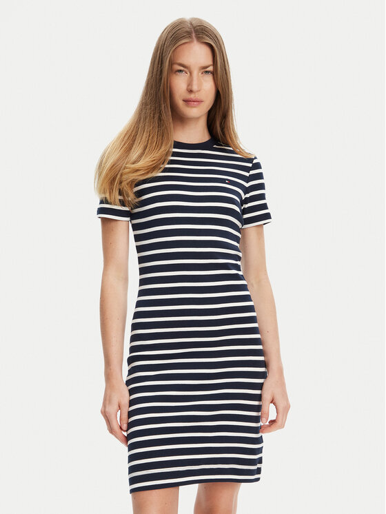 Платье облегающего кроя для повседневной носки New Cody WW0WW42721 Tommy Hilfiger, синий 
Платье облегающего кроя для повседневной носки New Cody WW0WW42721 Tommy Hilfiger, синий