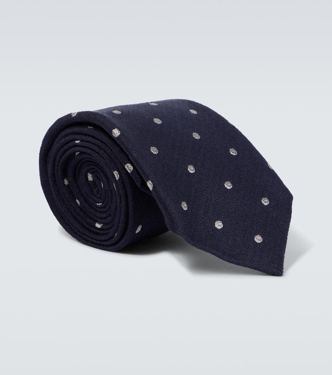 Шелковый галстук в горошек Tom Ford, Ink Blue
Шелковый галстук в горошек Tom Ford, Ink Blue
