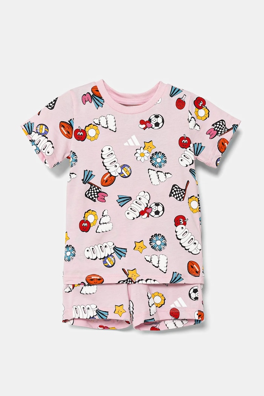Детский хлопковый комплект Adidas, розовый
Детский хлопковый комплект Adidas, розовый