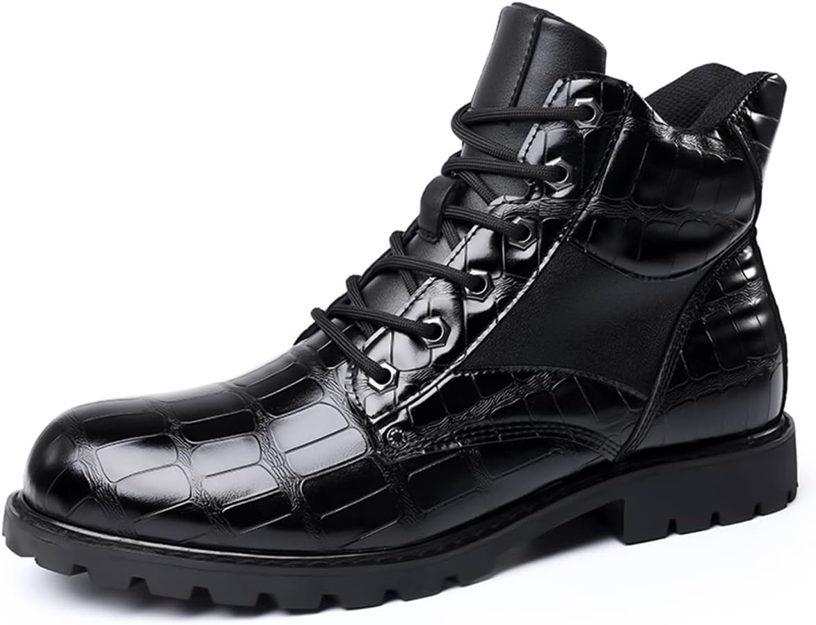 Мужские ботинки Hopomart из коровьей кожи с печатным узором, мужские высокие повседневные кожаные ботинки, водонепроницаемые формальные туфли на шнуровке, черный
Мужские ботинки Hopomart из коровьей кожи с печатным узором, мужские высокие повседневные кожаные ботинки, водонепроницаемые формальные туфли на шнуровке, черный