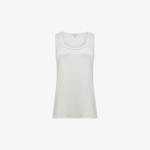 Топ Riley из смесового шелка с круглым вырезом Reiss, белый
Топ Riley из смесового шелка с круглым вырезом Reiss, белый