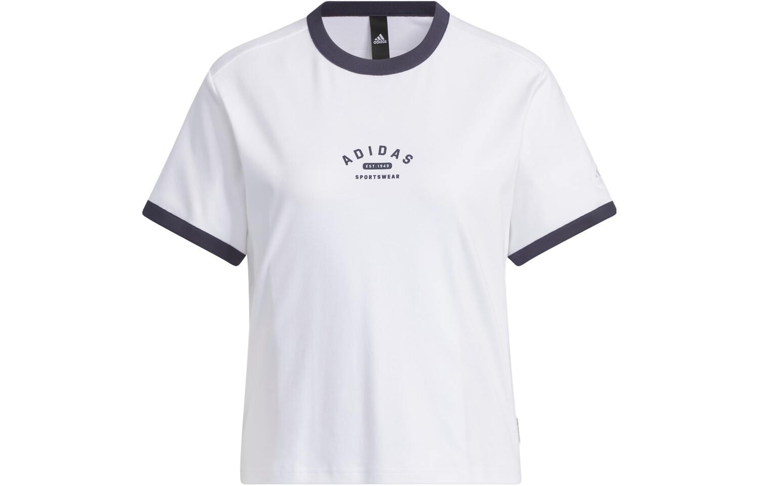 Футболка женская белая/темно-синяя Adidas
Футболка женская белая/темно-синяя Adidas