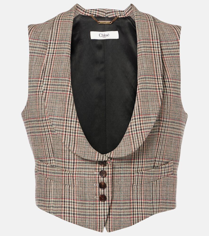 Принц уэльский жилет из шерсти с добавлением других волокон Chloé, Multicolour 1
Принц уэльский жилет из шерсти с добавлением других волокон Chloé, Multicolour 1