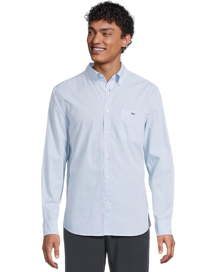 Рубашка Vineyard Vines Anegada Gingham Perfect Wash Poplin Shirt, цвет Jake Blue 
Рубашка Vineyard Vines Anegada Gingham Perfect Wash Poplin Shirt, цвет Jake Blue