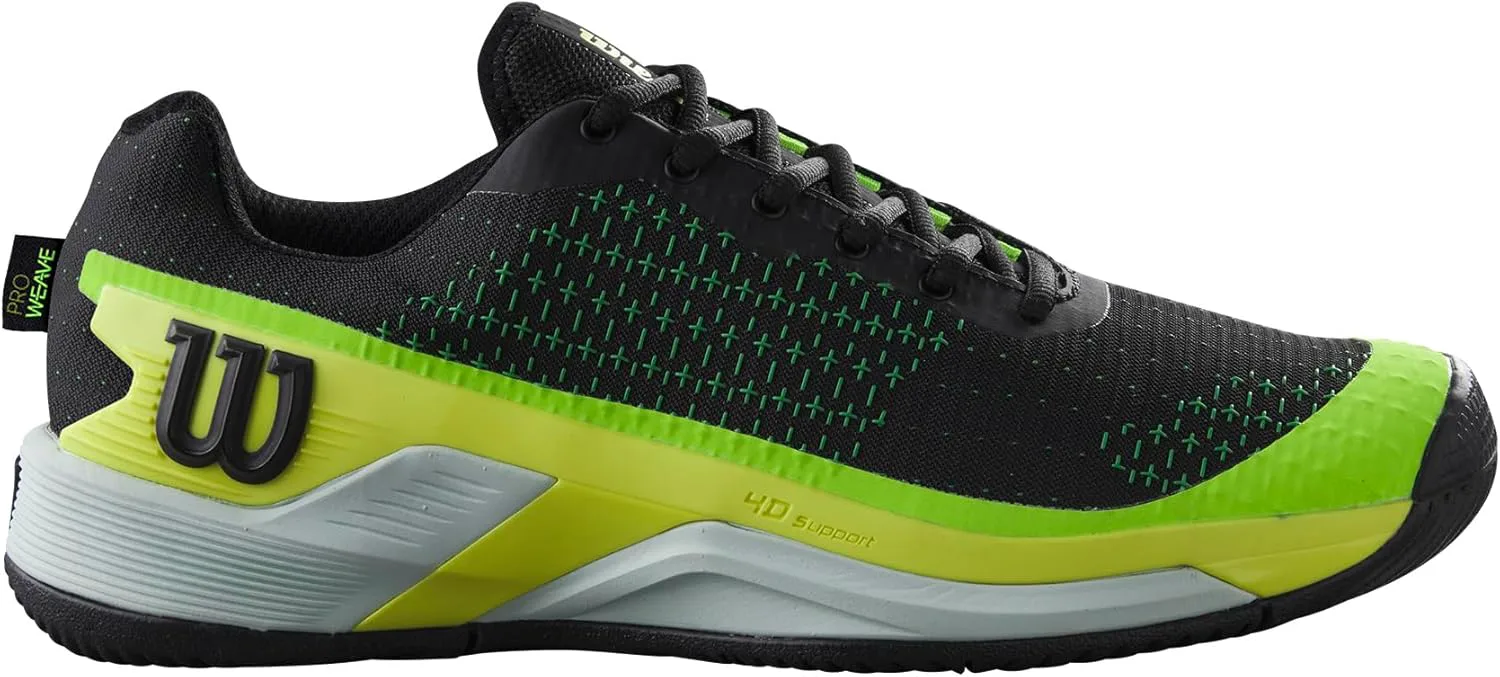Мужские теннисные кроссовки Wilson Mens Rush Pro Extra Duty, черный/желтый/зеленый
Мужские теннисные кроссовки Wilson Mens Rush Pro Extra Duty, черный/желтый/зеленый