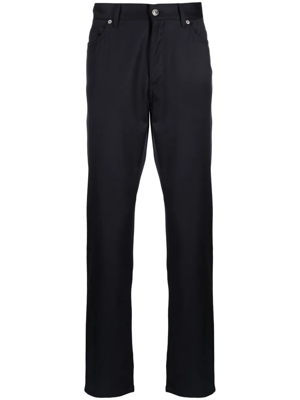 Шерстяные узкие брюки с нашивкой-логотипом Zegna, синий
Шерстяные узкие брюки с нашивкой-логотипом Zegna, синий