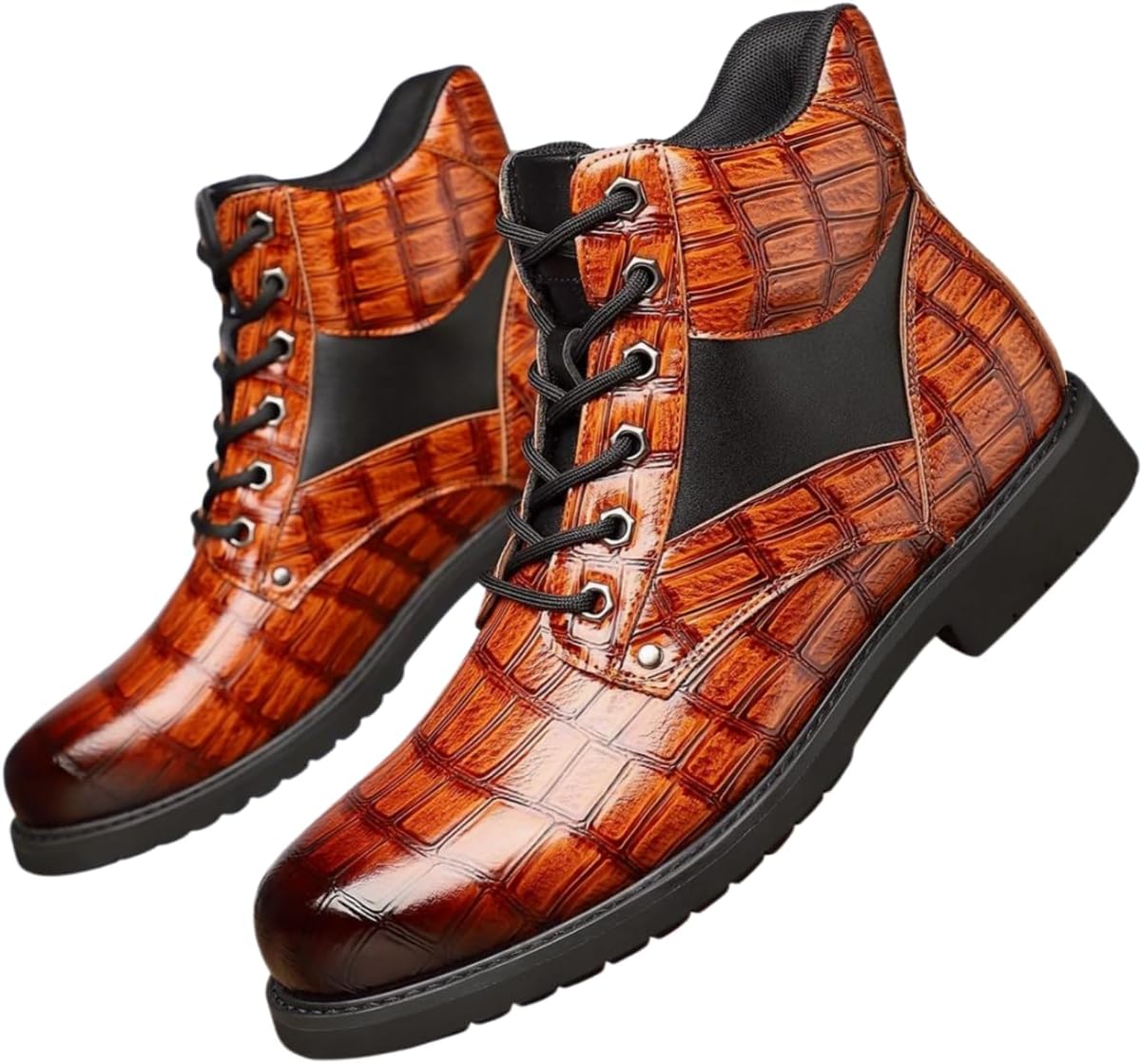 Мужские ботинки Santimon с тиснением под крокодила, повседневные, на шнуровке, оксфорды, Tan
Мужские ботинки Santimon с тиснением под крокодила, повседневные, на шнуровке, оксфорды, Tan