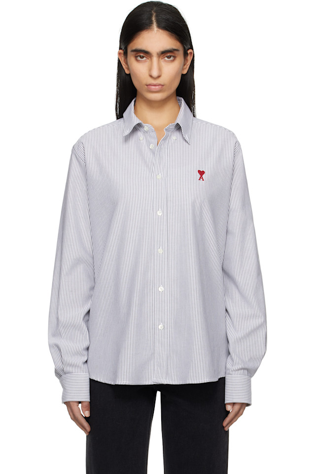 Хлопковая рубашка на пуговицах ami de coeur Ami Paris, мультиколор
Хлопковая рубашка на пуговицах ami de coeur Ami Paris, мультиколор